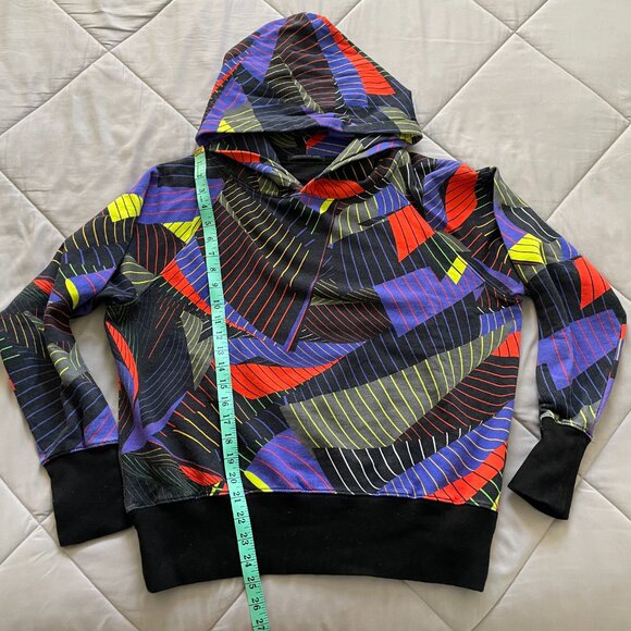 Christopher Kane men's multicolor geometric sweatshirt hoodie, size M - Picture 4 of 8